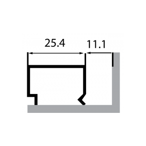 P400/31X 6,0м. Штапик (под стекло 5мм) (120 м/п в уп.)
